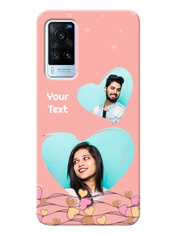 Custom Vivo X60 5G customized phone cases: Love Doodle Design