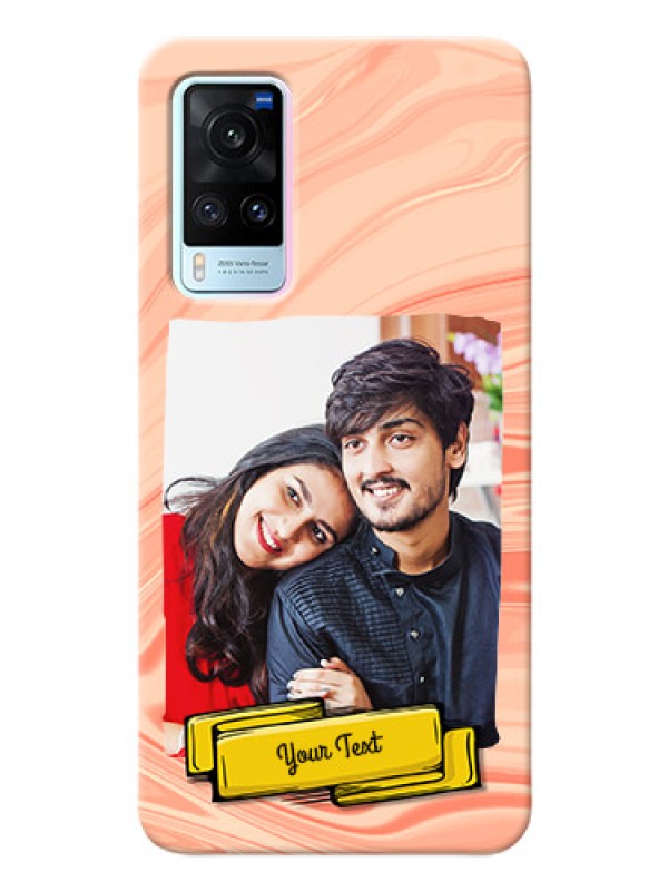 Custom Vivo X60 5G Customized Phone Cases: Marble Texture Design