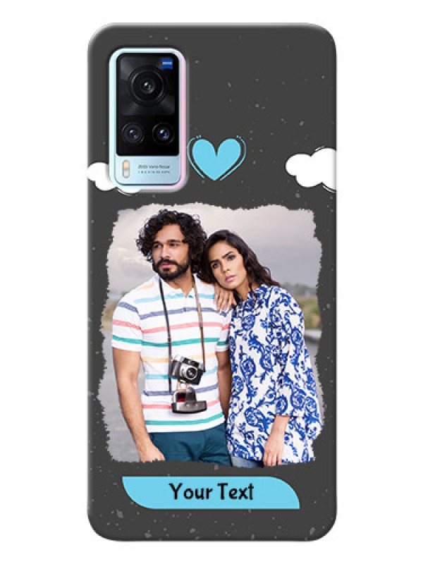 Custom Vivo X60 5G Mobile Back Covers: splashes with love doodles Design