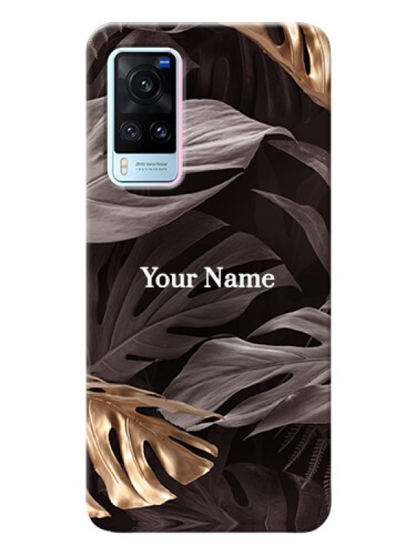 Custom Vivo X60 5G Mobile Back Covers: Wild Leaves digital paint Design