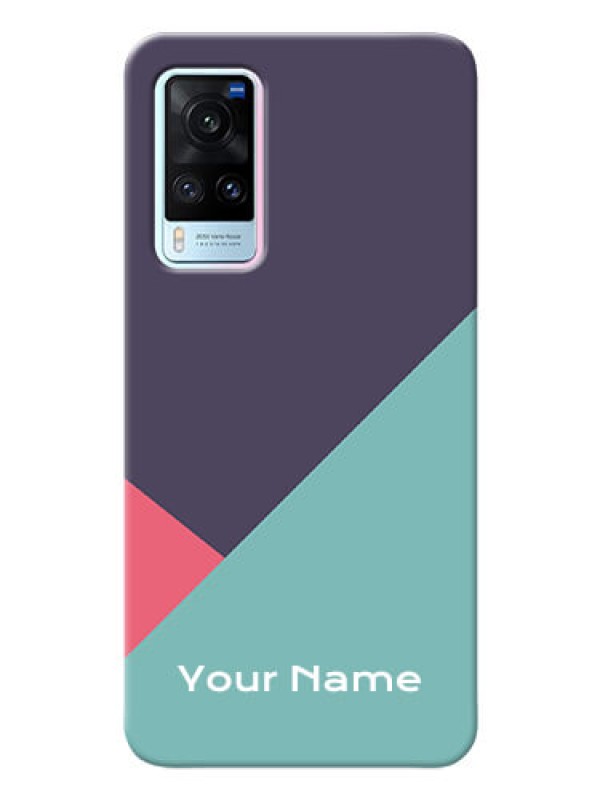 Custom Vivo X60 5G Custom Phone Cases: Tri Color abstract Design