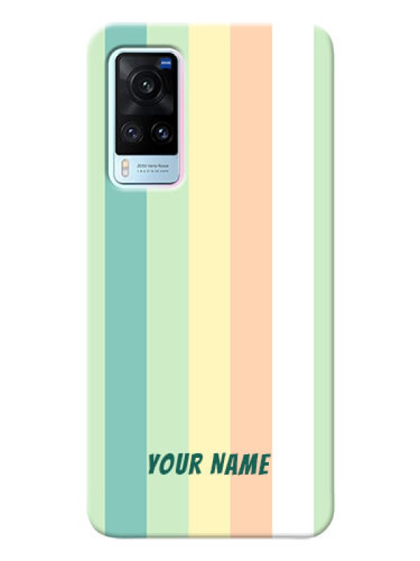 Custom Vivo X60 5G Back Covers: Multi-colour Stripes Design