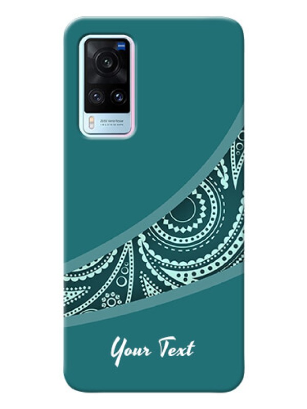 Custom Vivo X60 5G Custom Phone Covers: semi visible floral Design