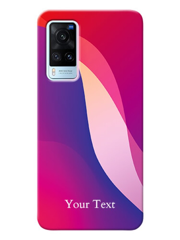 Custom Vivo X60 5G Mobile Back Covers: Digital abstract Overlap Design
