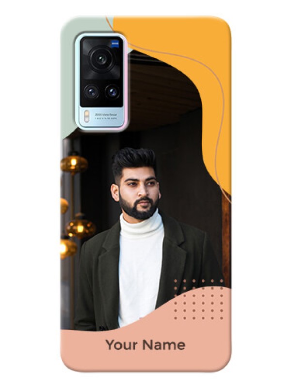 Custom Vivo X60 5G Custom Phone Cases: Tri-coloured overlay design