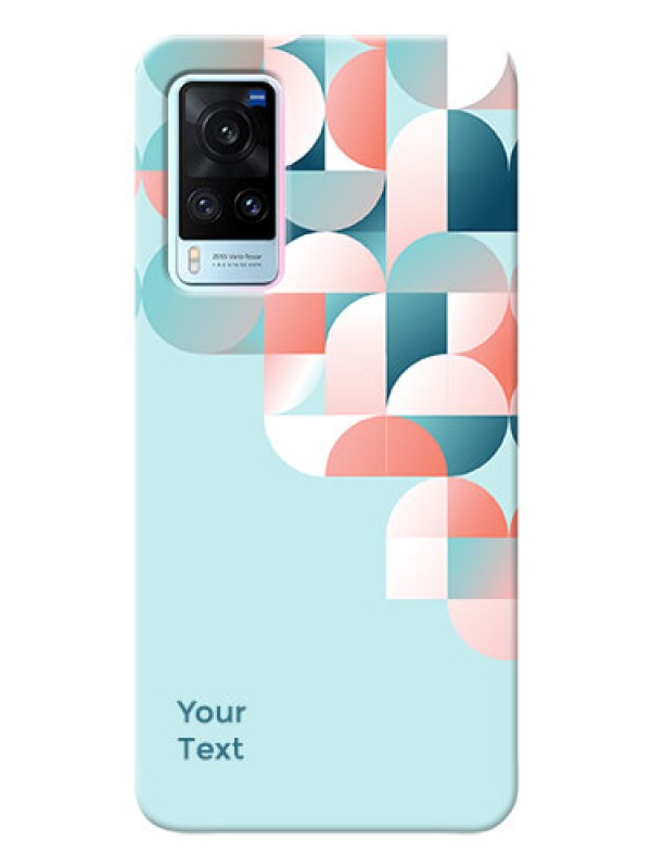 Custom Vivo X60 5G Back Covers: Stylish Semi-circle Pattern Design