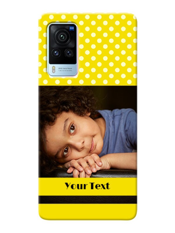 Custom Vivo X60 Pro 5G Custom Mobile Covers: Bright Yellow Case Design