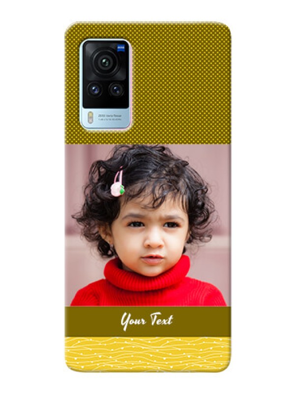 Custom Vivo X60 Pro 5G custom mobile back covers: Simple Green Color Design