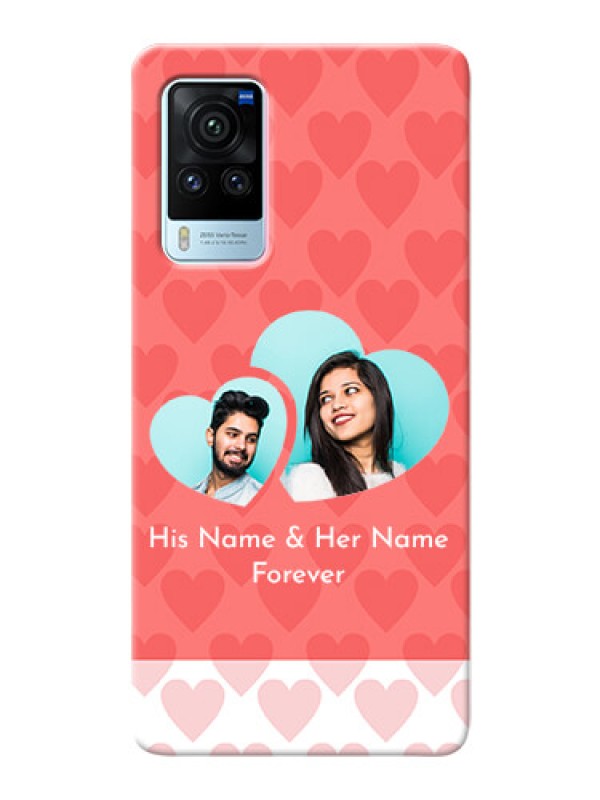 Custom Vivo X60 Pro 5G personalized phone covers: Couple Pic Upload Design