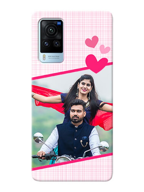 Custom Vivo X60 Pro 5G Personalised Phone Cases: Love Shape Heart Design