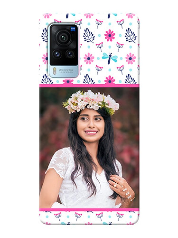 Custom Vivo X60 Pro 5G Mobile Covers: Colorful Flower Design