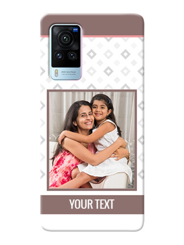 Custom Vivo X60 Pro 5G custom back covers: Simple Diamond Design