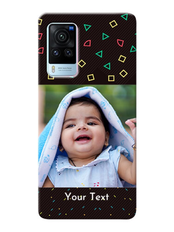 Custom Vivo X60 Pro 5G custom mobile cases with confetti birthday design