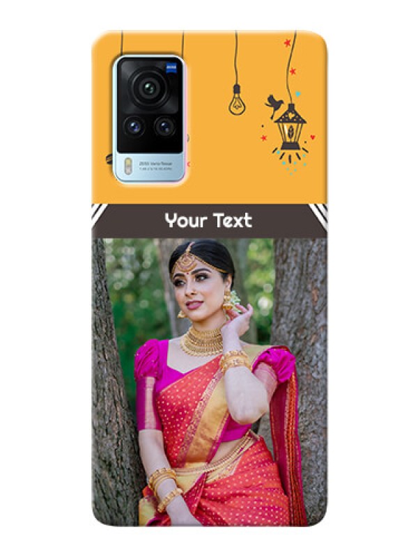 Custom Vivo X60 Pro 5G custom back covers with Family Picture and Icons 