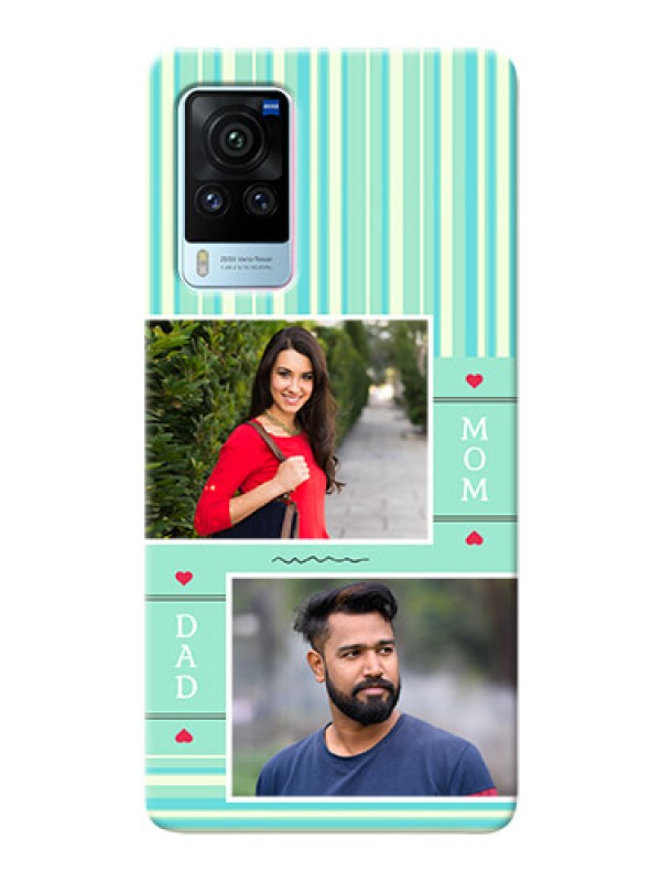 Custom Vivo X60 Pro 5G custom mobile phone covers: Mom & Dad Pic Design