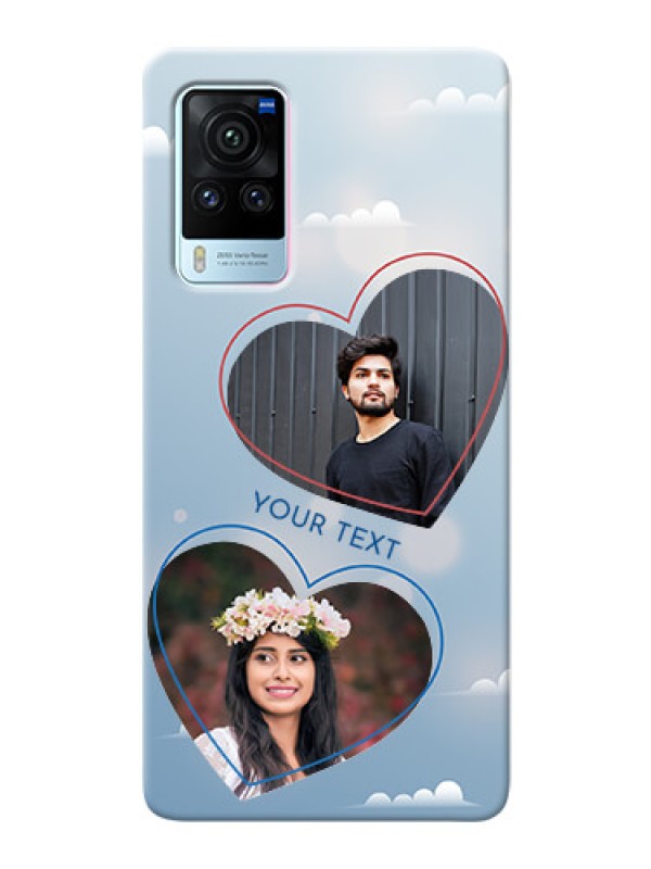 Custom Vivo X60 Pro 5G Phone Cases: Blue Color Couple Design 