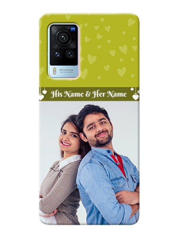 Custom Vivo X60 Pro 5G custom mobile covers: You & Me Heart Design