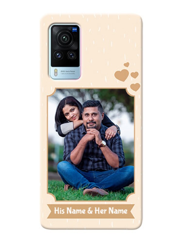 Custom Vivo X60 Pro 5G mobile phone cases with confetti love design 