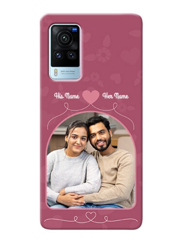 Custom Vivo X60 Pro 5G mobile phone covers: Love Floral Design