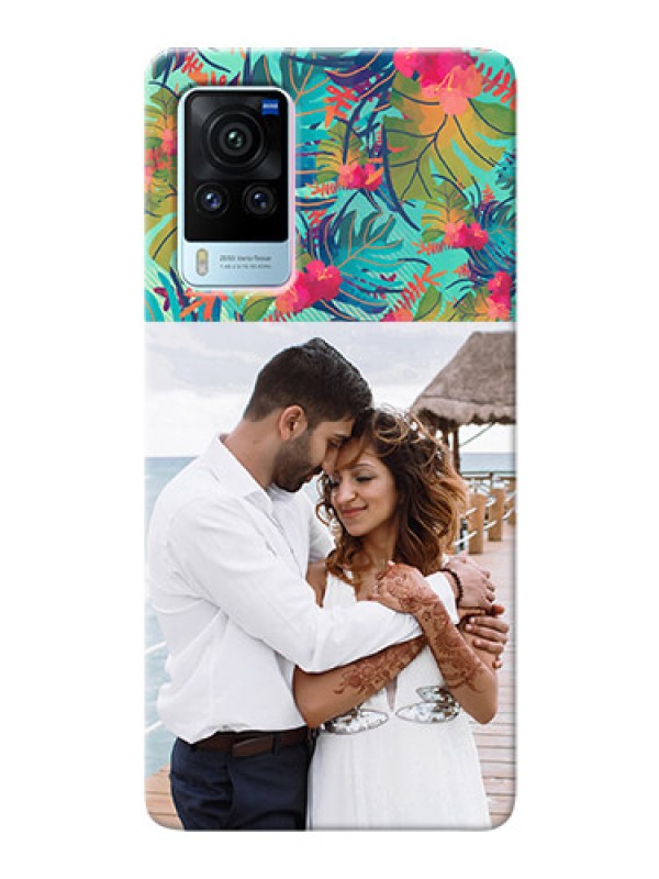 Custom Vivo X60 Pro 5G Personalized Phone Cases: Watercolor Floral Design