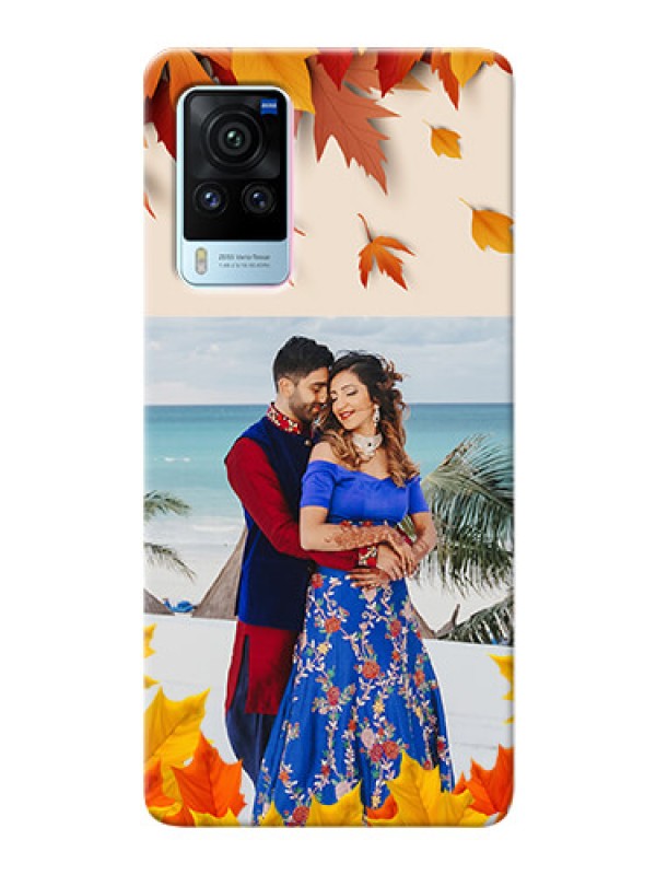 Custom Vivo X60 Pro 5G Mobile Phone Cases: Autumn Maple Leaves Design