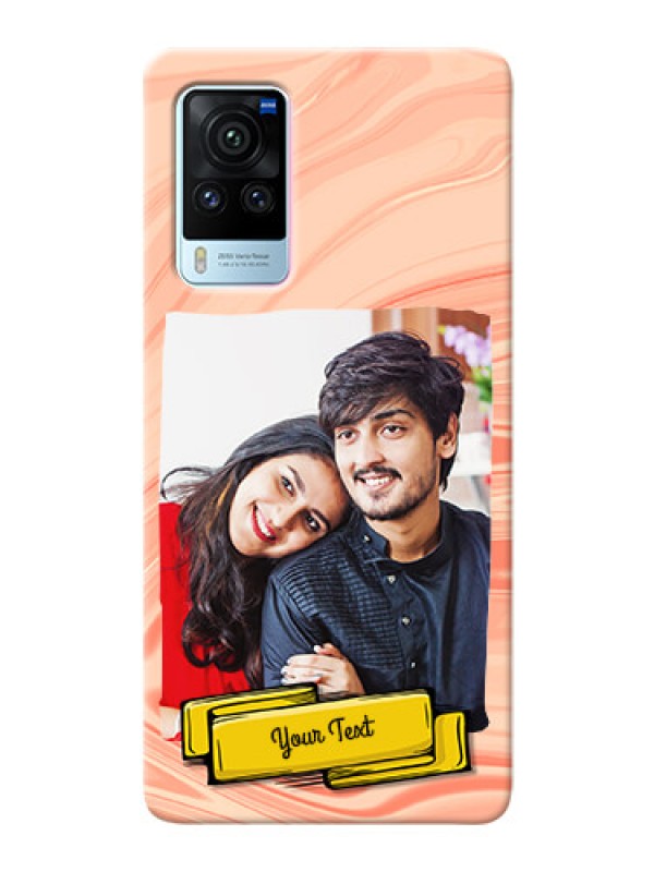 Custom Vivo X60 Pro 5G Customized Phone Cases: Marble Texture Design