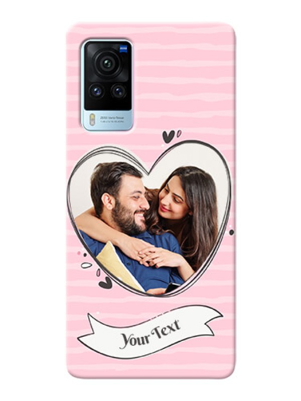 Custom Vivo X60 Pro 5G custom mobile phone covers: Vintage Heart Design