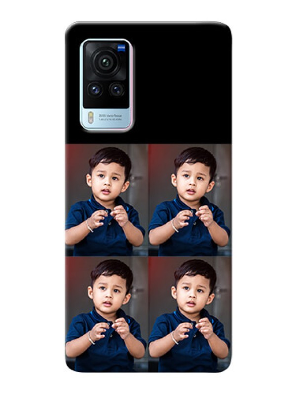 Custom Vivo X60 Pro 5G 4 Image Holder on Mobile Cover