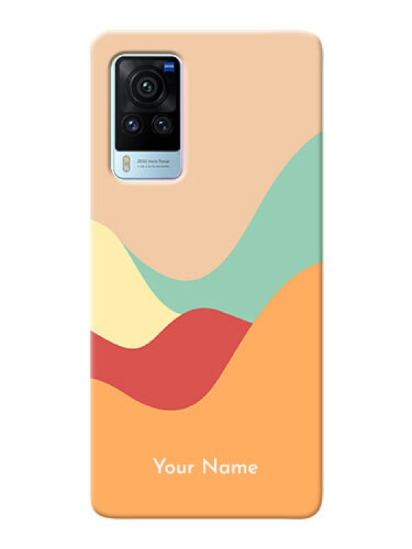 Custom Vivo X60 Pro 5G Custom Mobile Case with Ocean Waves Multi-colour Design