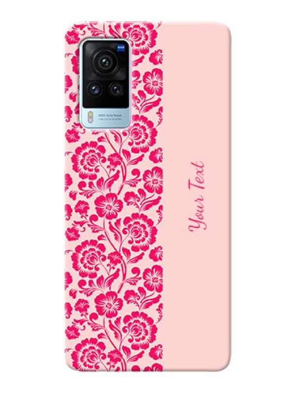 Custom Vivo X60 Pro 5G Phone Back Covers: Attractive Floral Pattern Design