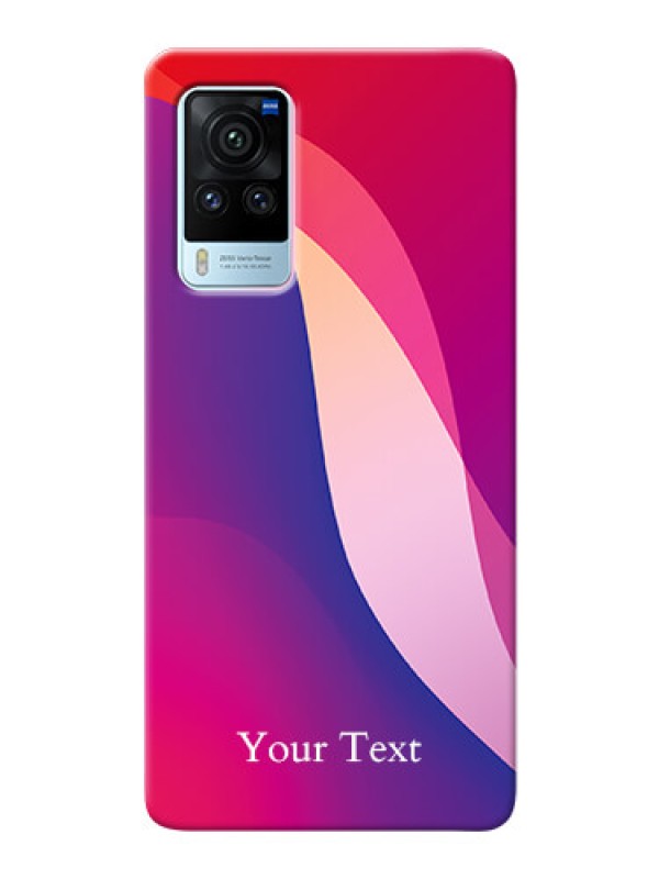 Custom Vivo X60 Pro 5G Mobile Back Covers: Digital abstract Overlap Design