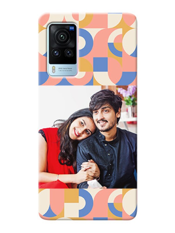 Custom Vivo X60 Pro 5G Custom Phone Covers: Semi-circle Maze Pattern Design