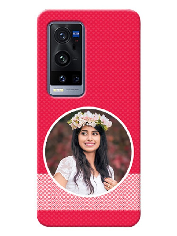 Custom Vivo X60 Pro Plus 5G Mobile Covers Online: Pink Pattern Design