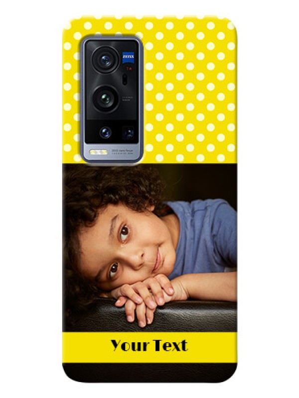 Custom Vivo X60 Pro Plus 5G Custom Mobile Covers: Bright Yellow Case Design