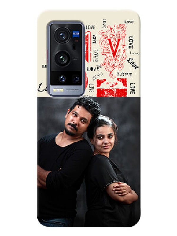 Custom Vivo X60 Pro Plus 5G mobile cases online: Trendy Love Design Case