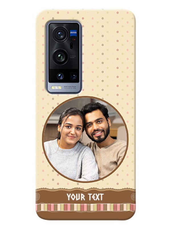 Custom Vivo X60 Pro Plus 5G Mobile Cases: Brown Dotted Mobile Case Design