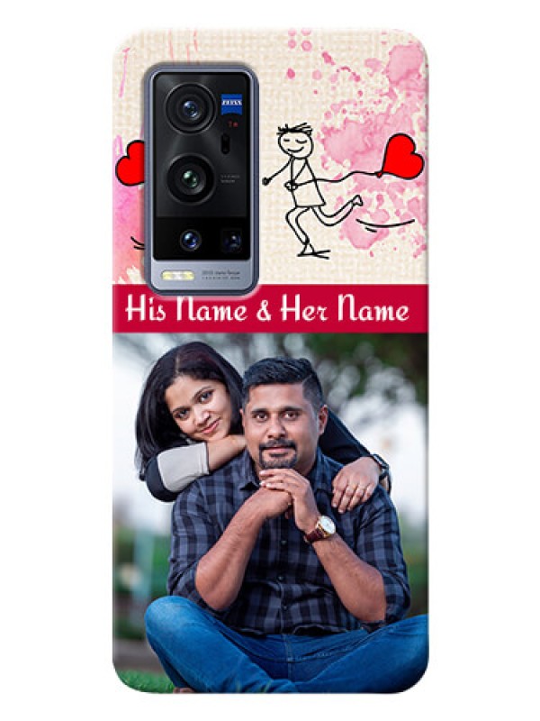 Custom Vivo X60 Pro Plus 5G phone back covers: You and Me Case Design