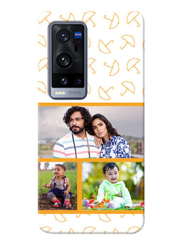 Custom Vivo X60 Pro Plus 5G Personalised Phone Cases: Yellow Pattern Design