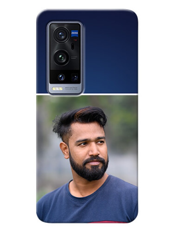 Custom Vivo X60 Pro Plus 5G Mobile Cases: Simple Royal Blue Design