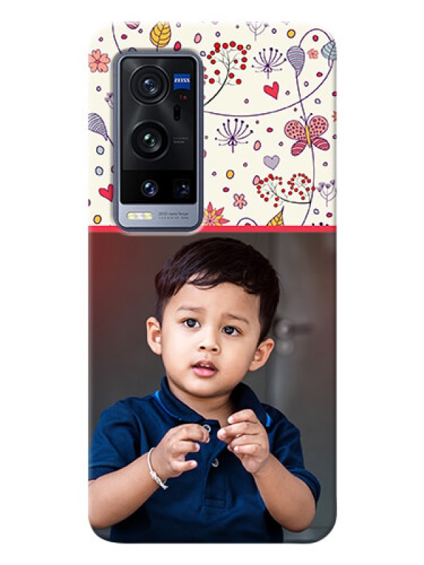 Custom Vivo X60 Pro Plus 5G phone back covers: Premium Floral Design