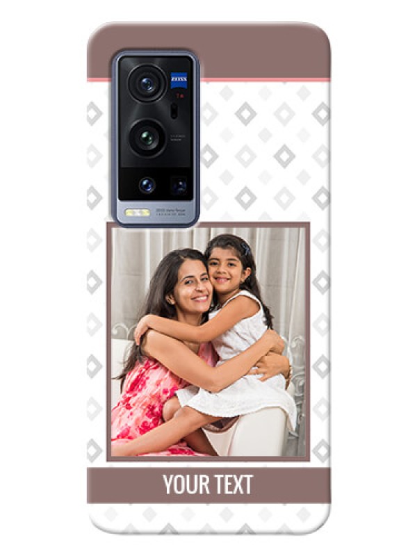 Custom Vivo X60 Pro Plus 5G custom back covers: Simple Diamond Design