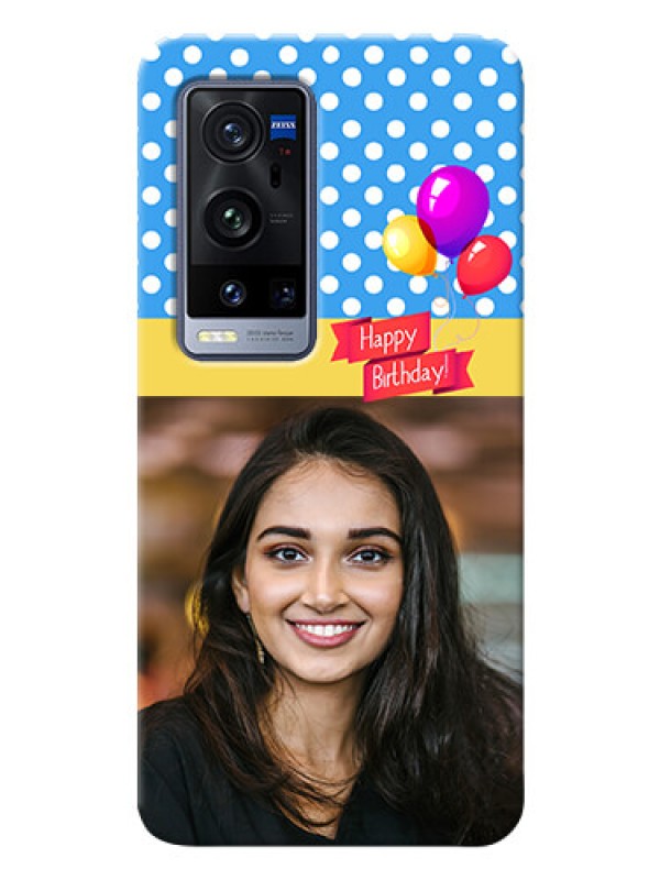 Custom Vivo X60 Pro Plus 5G custom mobile back covers: Happy Birthday Design