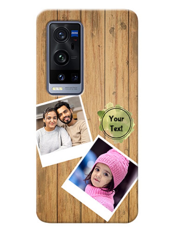 Custom Vivo X60 Pro Plus 5G Custom Mobile Phone Covers: Wooden Texture Design