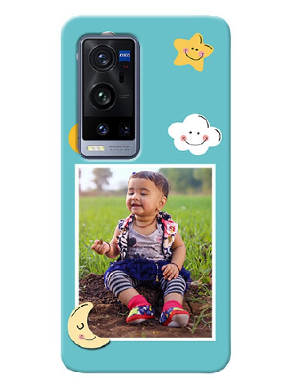 Custom Vivo X60 Pro Plus 5G Personalised Phone Cases: Smiley Kids Stars Design
