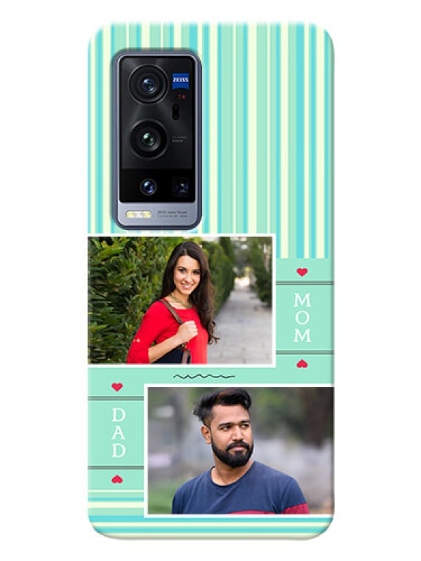 Custom Vivo X60 Pro Plus 5G custom mobile phone covers: Mom & Dad Pic Design