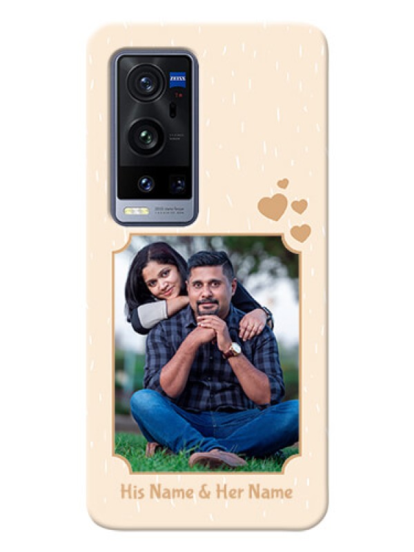 Custom Vivo X60 Pro Plus 5G mobile phone cases with confetti love design 