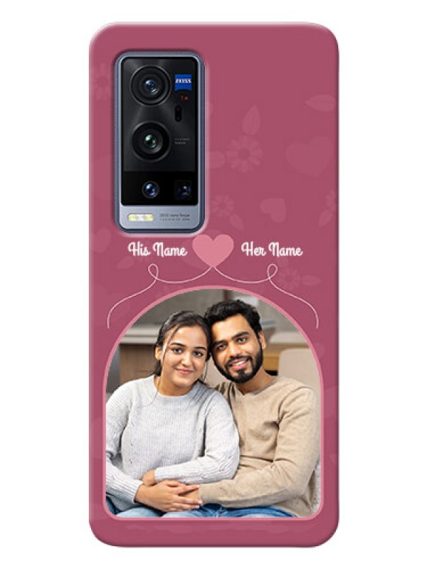 Custom Vivo X60 Pro Plus 5G mobile phone covers: Love Floral Design