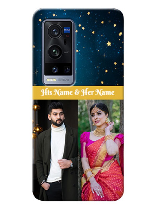 Custom Vivo X60 Pro Plus 5G Mobile Covers Online: Galaxy Stars Backdrop Design