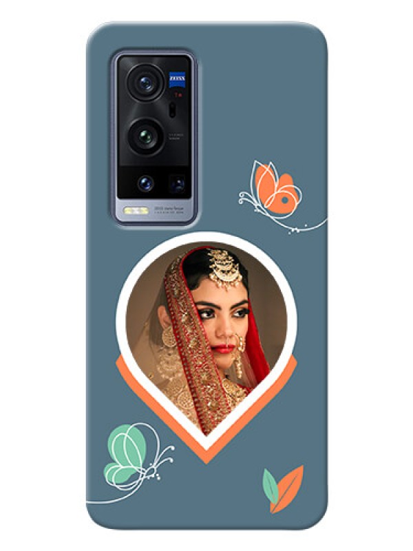 Custom Vivo X60 Pro Plus 5G Custom Mobile Case with Droplet Butterflies Design