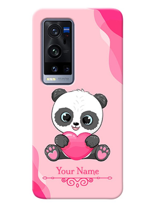 Custom Vivo X60 Pro Plus 5G Mobile Back Covers: Cute Panda Design